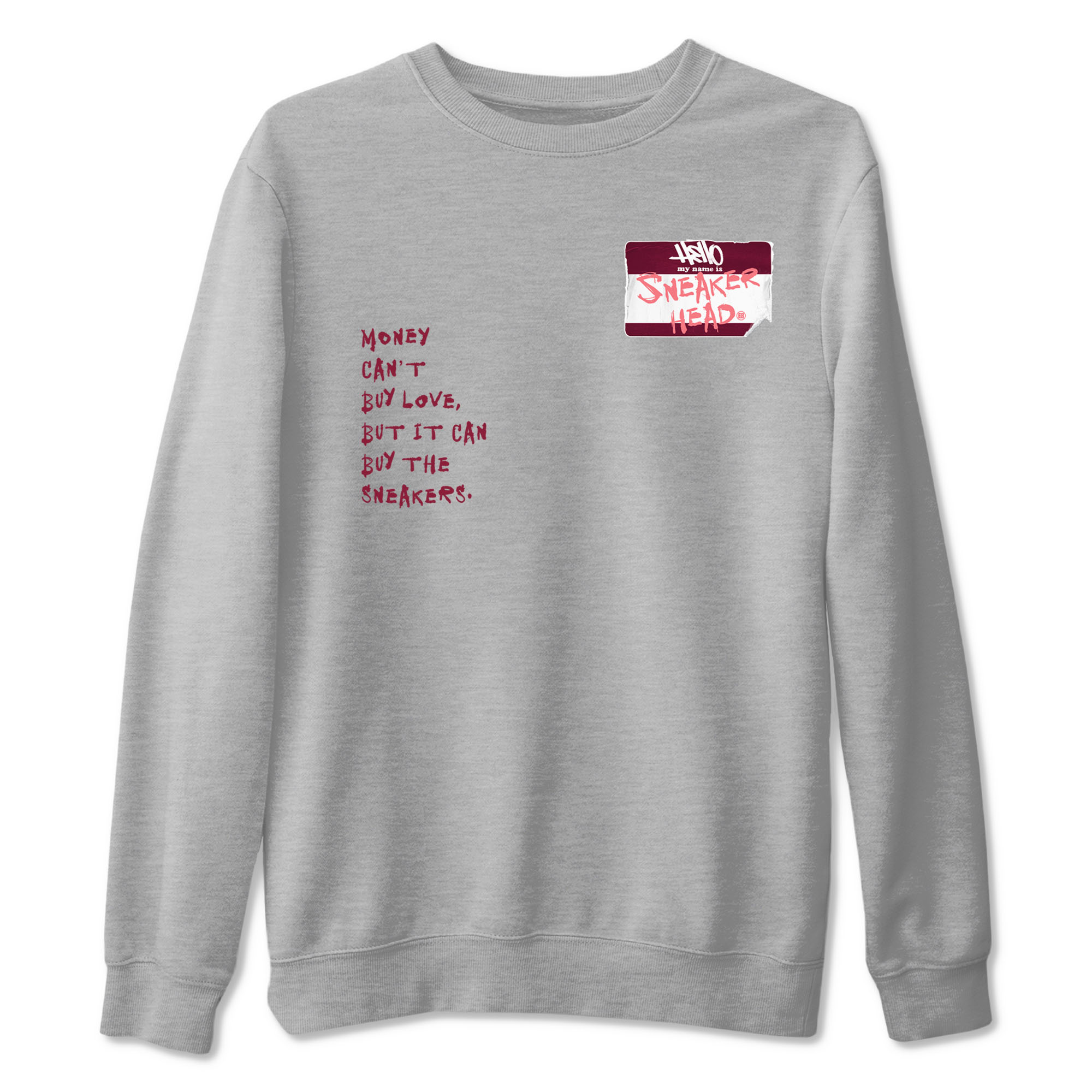 Dunk Valentine's Day shirt to match jordans Sneakerhead Badge sneaker tees Dunk Valentines Day SNRT Sneaker Release Tees Streetwear unisex cotton Heather Grey 2 crew neck shirt