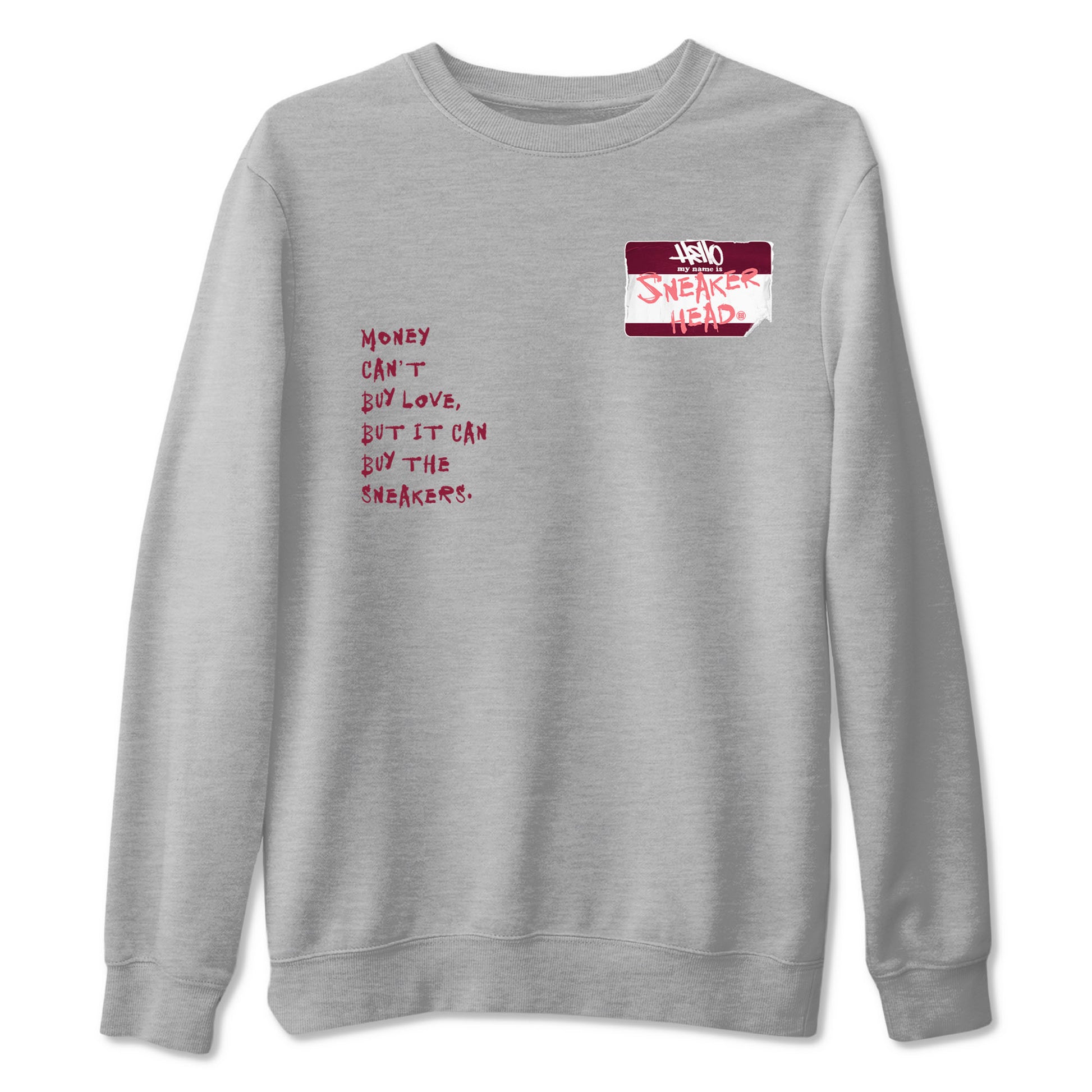 Dunk Valentine's Day shirt to match jordans Sneakerhead Badge sneaker tees Dunk Valentines Day SNRT Sneaker Release Tees Streetwear unisex cotton Heather Grey 2 crew neck shirt