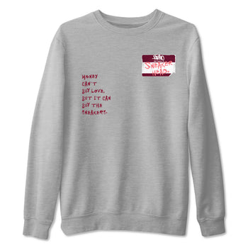 Dunk Valentine's Day shirt to match jordans Sneakerhead Badge sneaker tees Dunk Valentines Day SNRT Sneaker Release Tees Streetwear unisex cotton Heather Grey 2 crew neck shirt