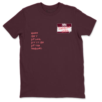 Dunk Valentine's Day shirt to match jordans Sneakerhead Badge sneaker tees Dunk Valentines Day SNRT Sneaker Release Tees Streetwear unisex cotton Maroon 2 crew neck shirt