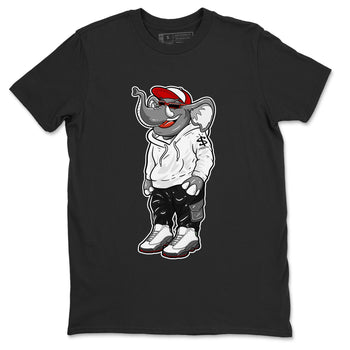 Air Jordan 13 Wolf Grey Sneaker Match Tees Sneakerhead Elephant Sneaker Tees 13s Wolf Grey SNRT Sneaker Release Tees Unisex Shirts Black 2