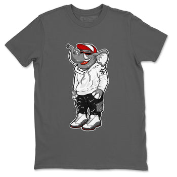 Air Jordan 13 Wolf Grey Sneaker Match Tees Sneakerhead Elephant Sneaker Tees 13s Wolf Grey SNRT Sneaker Release Tees Unisex Shirts Cool Grey 2