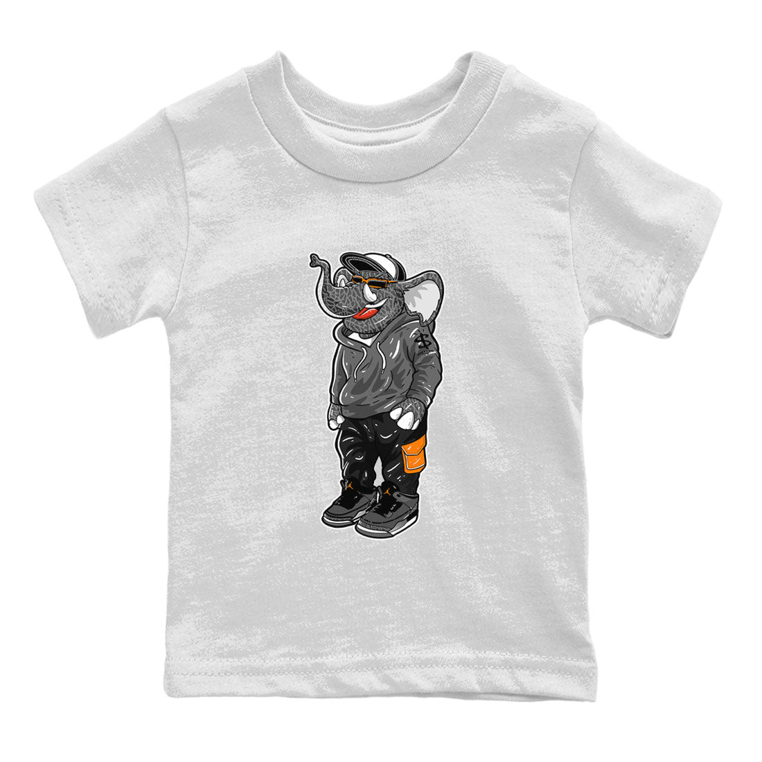 Air Jordan 3 Fear shirt to match jordans Sneakerhead Elephant sneaker matching t-shirt 3s Fear SNRT Sneaker Release Tees Baby Toddler White 2 T-Shirt