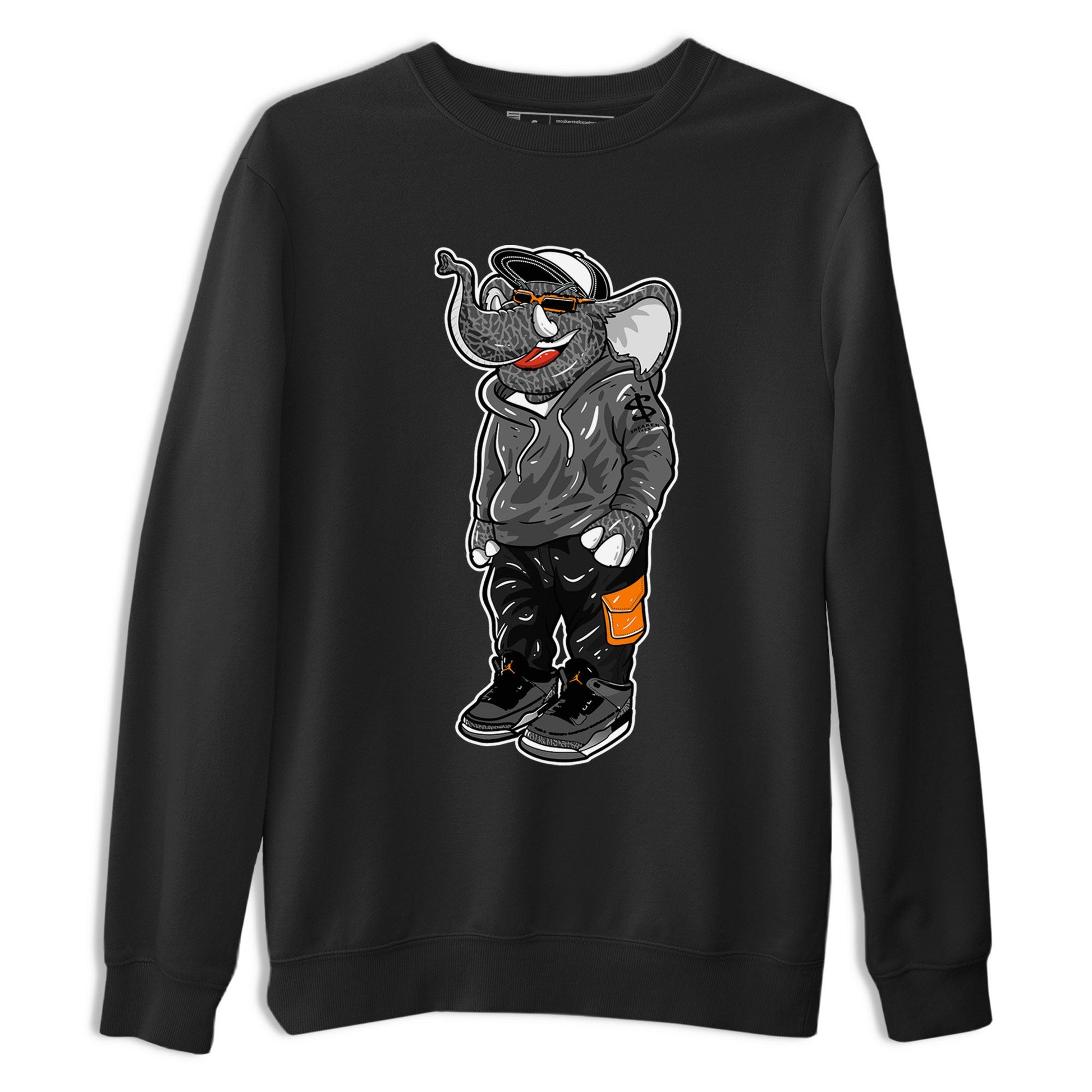 Air Jordan 3 Fear shirt to match jordans Sneakerhead Elephant sneaker matching t-shirt 3s Fear SNRT Sneaker Release Tees Unisex Black 2 T-Shirt