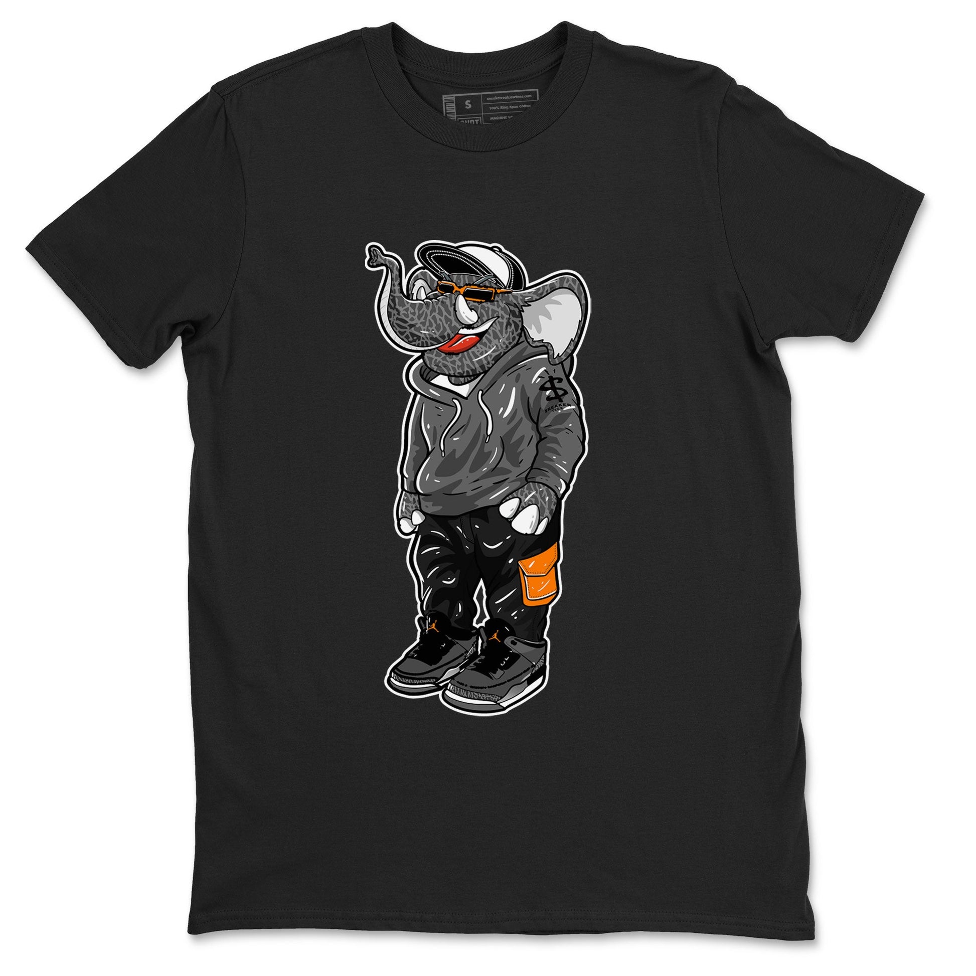 Air Jordan 3 Fear shirt to match jordans Sneakerhead Elephant sneaker matching t-shirt 3s Fear SNRT Sneaker Release Tees Unisex Black 2 T-Shirt