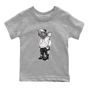 Air Jordan 3 Green Glow shirt to match jordans Sneakerhead Elephant sneaker tees Air Jordan 3 Green Glow SNRT sneaker release tees baby toddler Heather Grey 2 cotton Shirt