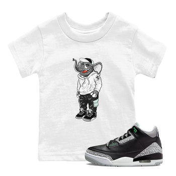 Air Jordan 3 Green Glow shirt to match jordans Sneakerhead Elephant sneaker tees Air Jordan 3 Green Glow SNRT sneaker release tees baby toddler White 1 cotton Shirt