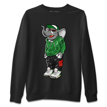 Air Jordan 3 Lucky Green Sneaker Match Tees Sneakerhead Elephant Sneaker Tees Jordan 3 WMNS Lucky Green Sneaker Release Tees Unisex Shirts Black 2