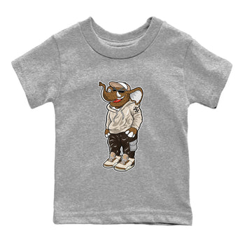 Air Jordan 3 Palomino Sneaker Match Tees Sneakerhead Elephant Sneaker Tees Jordan 3 Palomino Sneaker Release Tees Kids Shirts Heather Grey 2