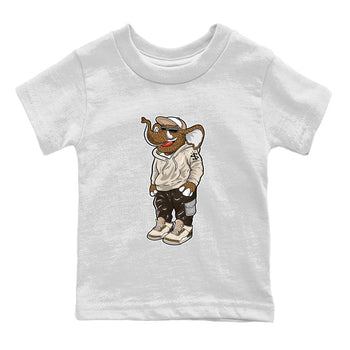 Air Jordan 3 Palomino Sneaker Match Tees Sneakerhead Elephant Sneaker Tees Jordan 3 Palomino Sneaker Release Tees Kids Shirts White 2