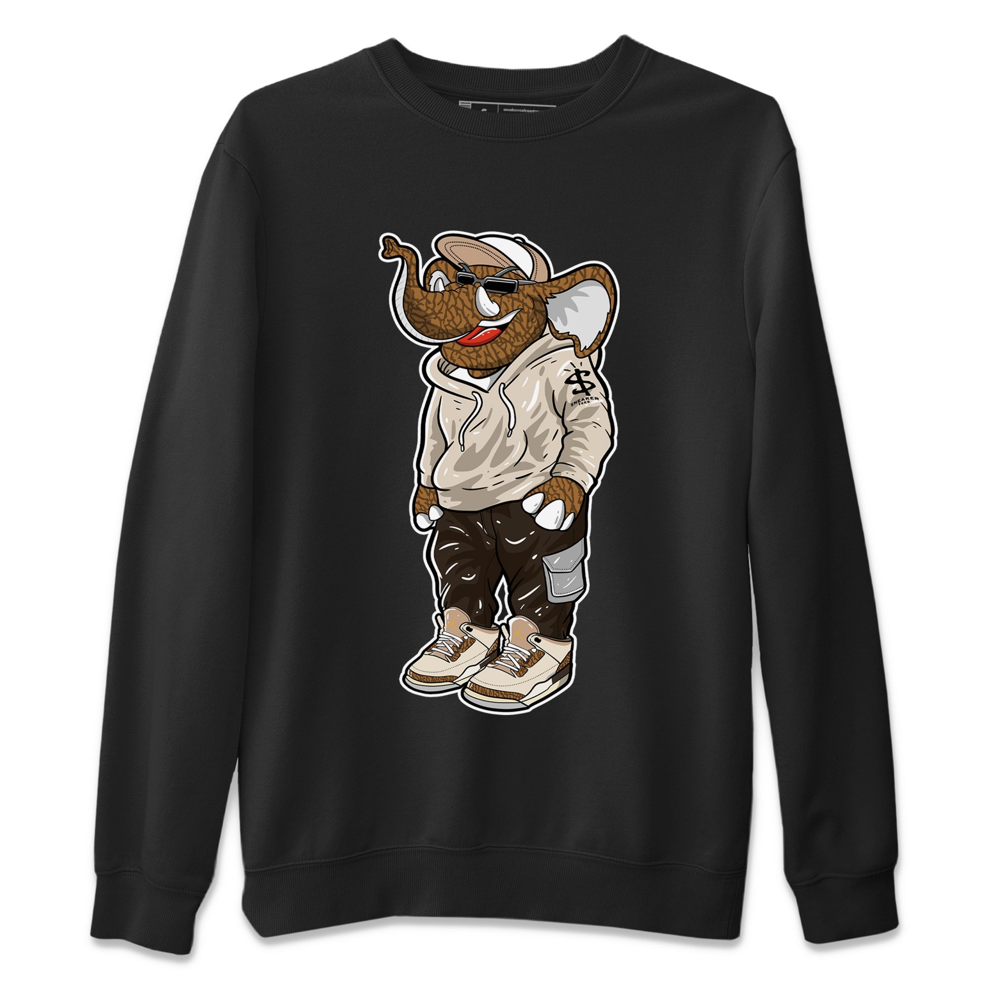 Air Jordan 3 Palomino Sneaker Match Tees Sneakerhead Elephant Sneaker Tees Jordan 3 Palomino Sneaker Release Tees Unisex Shirts Black 2