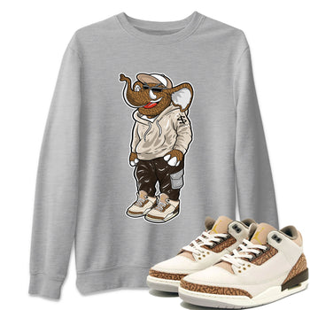 Air Jordan 3 Palomino Sneaker Match Tees Sneakerhead Elephant Sneaker Tees Jordan 3 Palomino Sneaker Release Tees Unisex Shirts Heather Grey 1