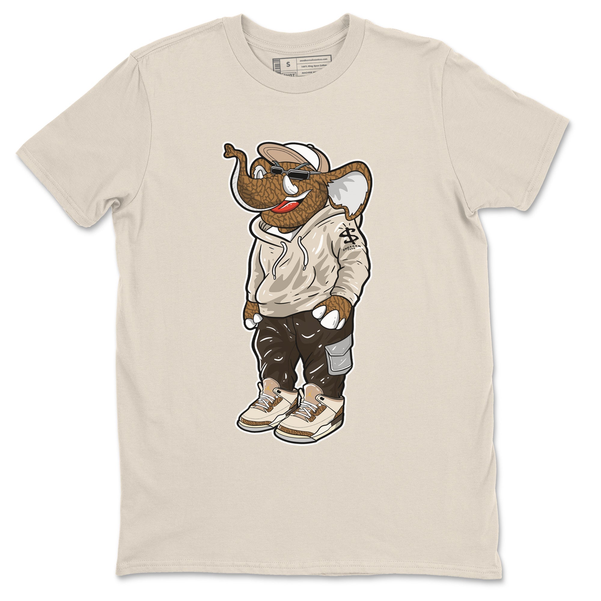 Air Jordan 3 Palomino Sneaker Match Tees Sneakerhead Elephant Sneaker Tees Jordan 3 Palomino Sneaker Release Tees Unisex Shirts Natural 2