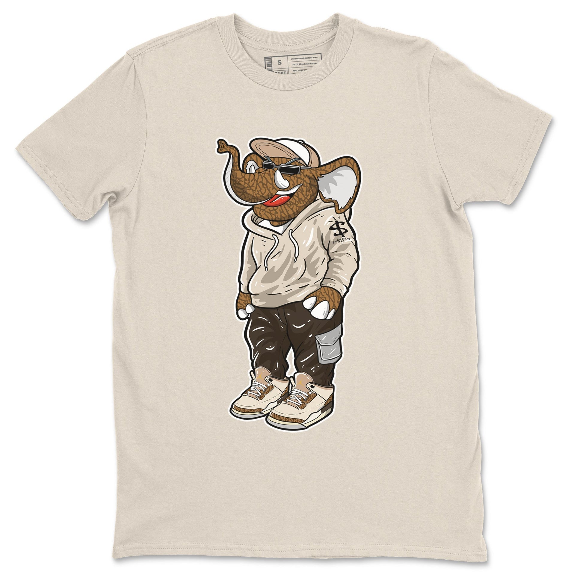 Air Jordan 3 Palomino Sneaker Match Tees Sneakerhead Elephant Sneaker Tees Jordan 3 Palomino Sneaker Release Tees Unisex Shirts Natural 2