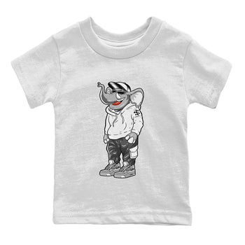 Air Jordan 4 Retro Frozen Moments shirt to match jordans Sneakerhead Elephant sneaker tees AJ4 Frozen Moments SNRT Sneaker Release Tees Baby Toddler White 2 T-Shirt