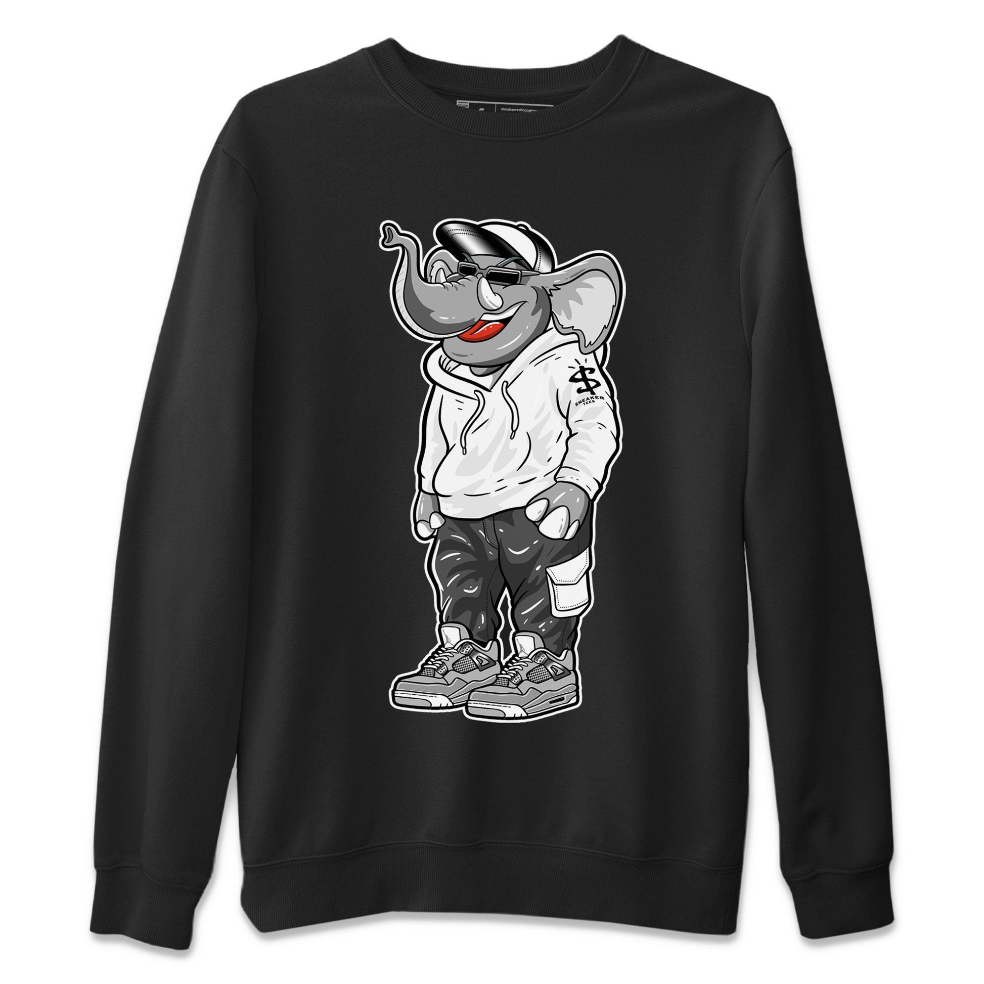 Air Jordan 4 Retro Frozen Moments shirt to match jordans Sneakerhead Elephant sneaker tees AJ4 Frozen Moments SNRT Sneaker Release Tees Unisex Black 2 T-Shirt
