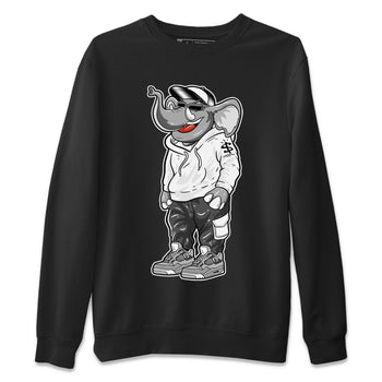 Air Jordan 4 Retro Frozen Moments shirt to match jordans Sneakerhead Elephant sneaker tees AJ4 Frozen Moments SNRT Sneaker Release Tees Unisex Black 2 T-Shirt