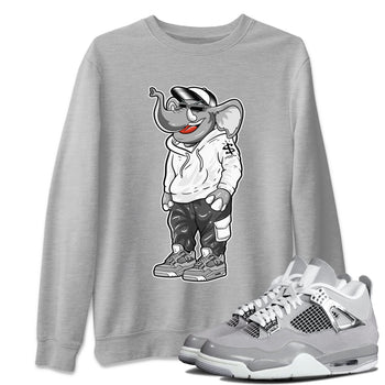 Air Jordan 4 Retro Frozen Moments shirt to match jordans Sneakerhead Elephant sneaker tees AJ4 Frozen Moments SNRT Sneaker Release Tees Unisex Heather Grey 1 T-Shirt