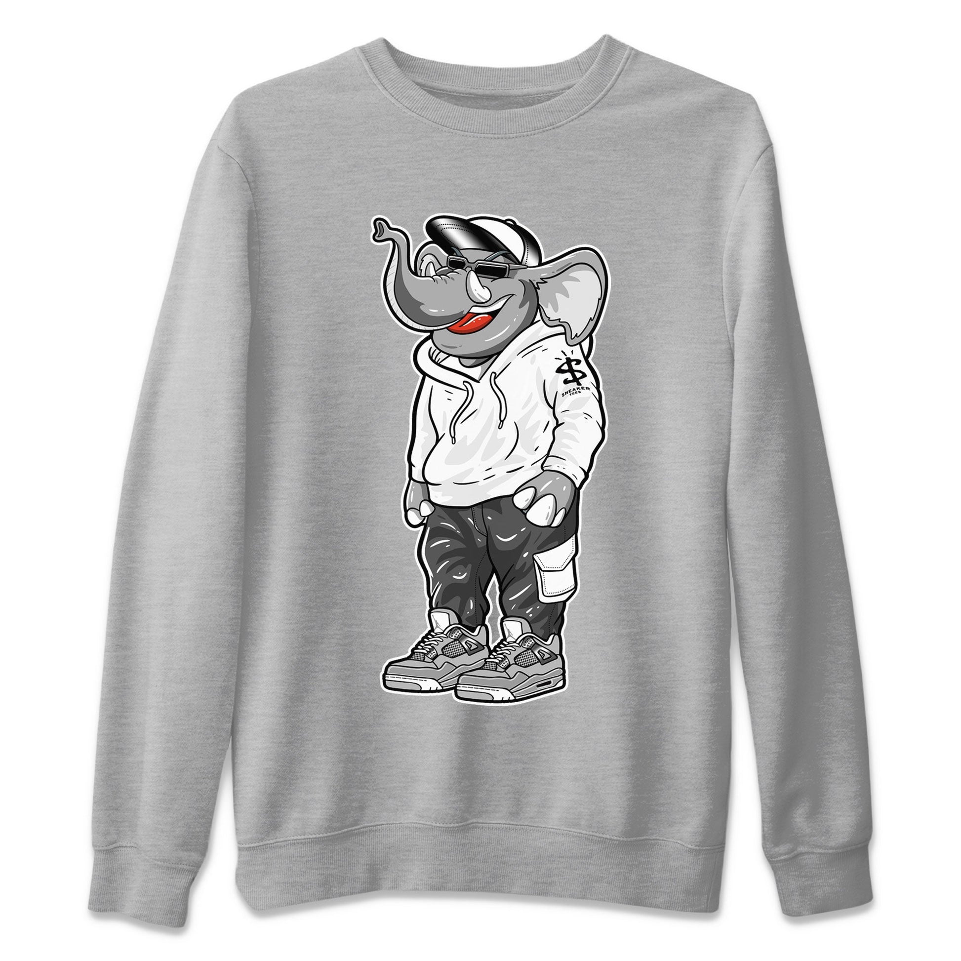 Air Jordan 4 Retro Frozen Moments shirt to match jordans Sneakerhead Elephant sneaker tees AJ4 Frozen Moments SNRT Sneaker Release Tees Unisex Heather Grey 2 T-Shirt