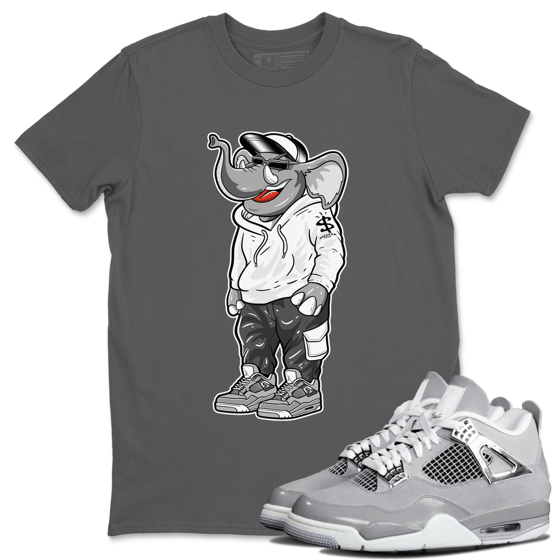 Air Jordan 4 Retro Frozen Moments shirt to match jordans Sneakerhead Elephant sneaker tees AJ4 Frozen Moments SNRT Sneaker Release Tees Unisex Cool Grey 1 T-Shirt
