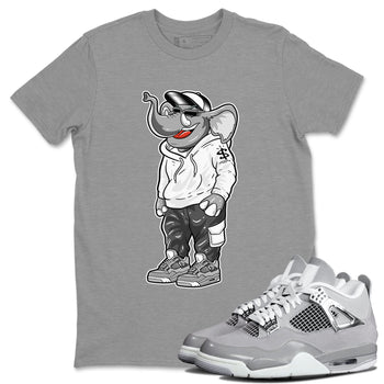 Air Jordan 4 Retro Frozen Moments shirt to match jordans Sneakerhead Elephant sneaker tees AJ4 Frozen Moments SNRT Sneaker Release Tees Unisex Heather Grey 1 T-Shirt