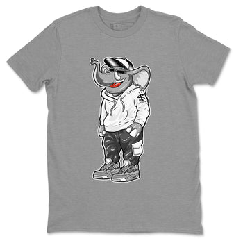 Air Jordan 4 Retro Frozen Moments shirt to match jordans Sneakerhead Elephant sneaker tees AJ4 Frozen Moments SNRT Sneaker Release Tees Unisex Heather Grey 2 T-Shirt