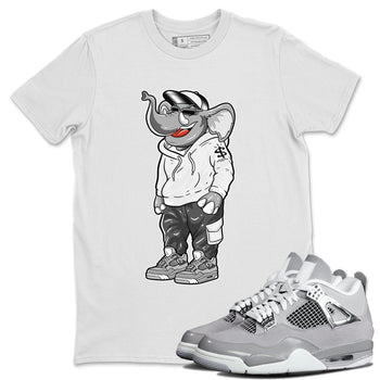 Air Jordan 4 Retro Frozen Moments shirt to match jordans Sneakerhead Elephant sneaker tees AJ4 Frozen Moments SNRT Sneaker Release Tees Unisex White 1 T-Shirt