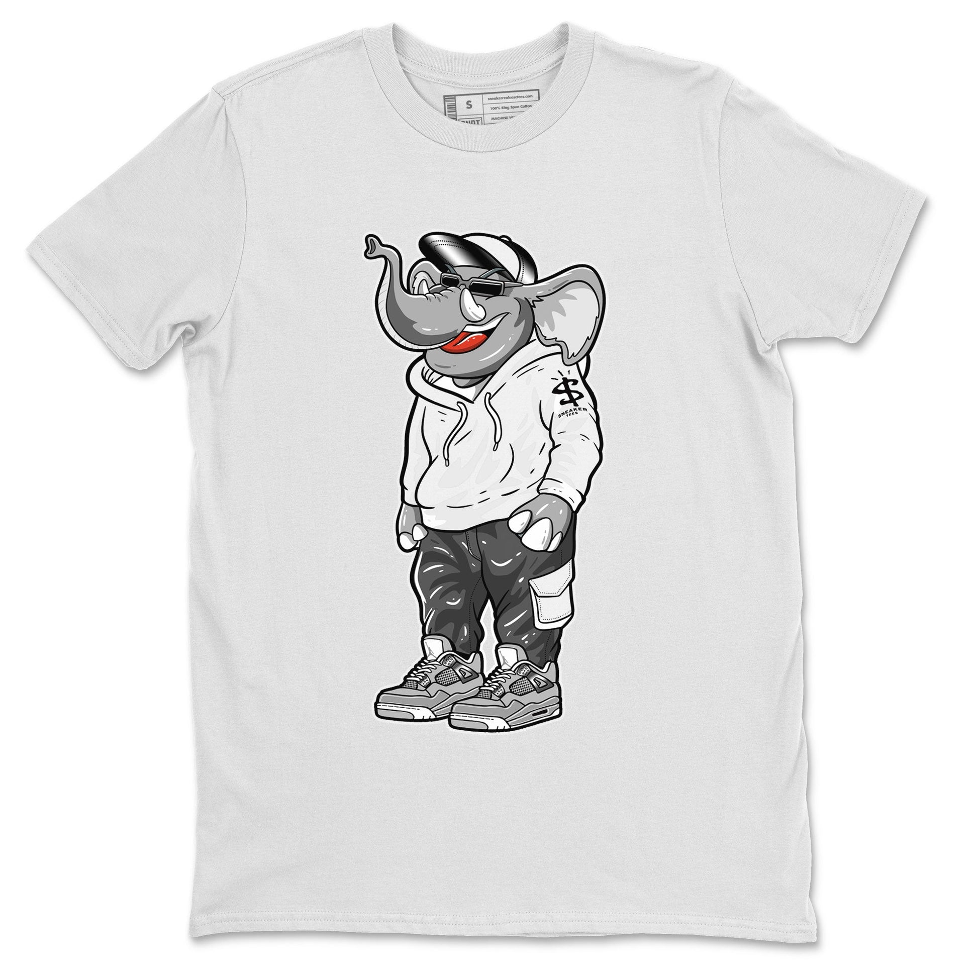 Air Jordan 4 Retro Frozen Moments shirt to match jordans Sneakerhead Elephant sneaker tees AJ4 Frozen Moments SNRT Sneaker Release Tees Unisex White 2 T-Shirt