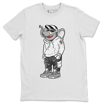 Air Jordan 4 Retro Frozen Moments shirt to match jordans Sneakerhead Elephant sneaker tees AJ4 Frozen Moments SNRT Sneaker Release Tees Unisex White 2 T-Shirt