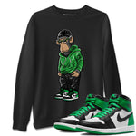 Air Jordan 1 Celtics Sneaker Match Tees Sneakerhead Monkey Sneaker Tees Air Jordan 1 Retro Celtics Sneaker Release Tees Unisex Shirts Black 1