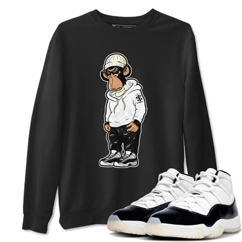 AJ11 Gratitude shirt to match jordans Sneakerhead Monkey sneaker tees 11s Gratitude SNRT Sneaker Release Tees unisex cotton Black 1 crew neck shirt