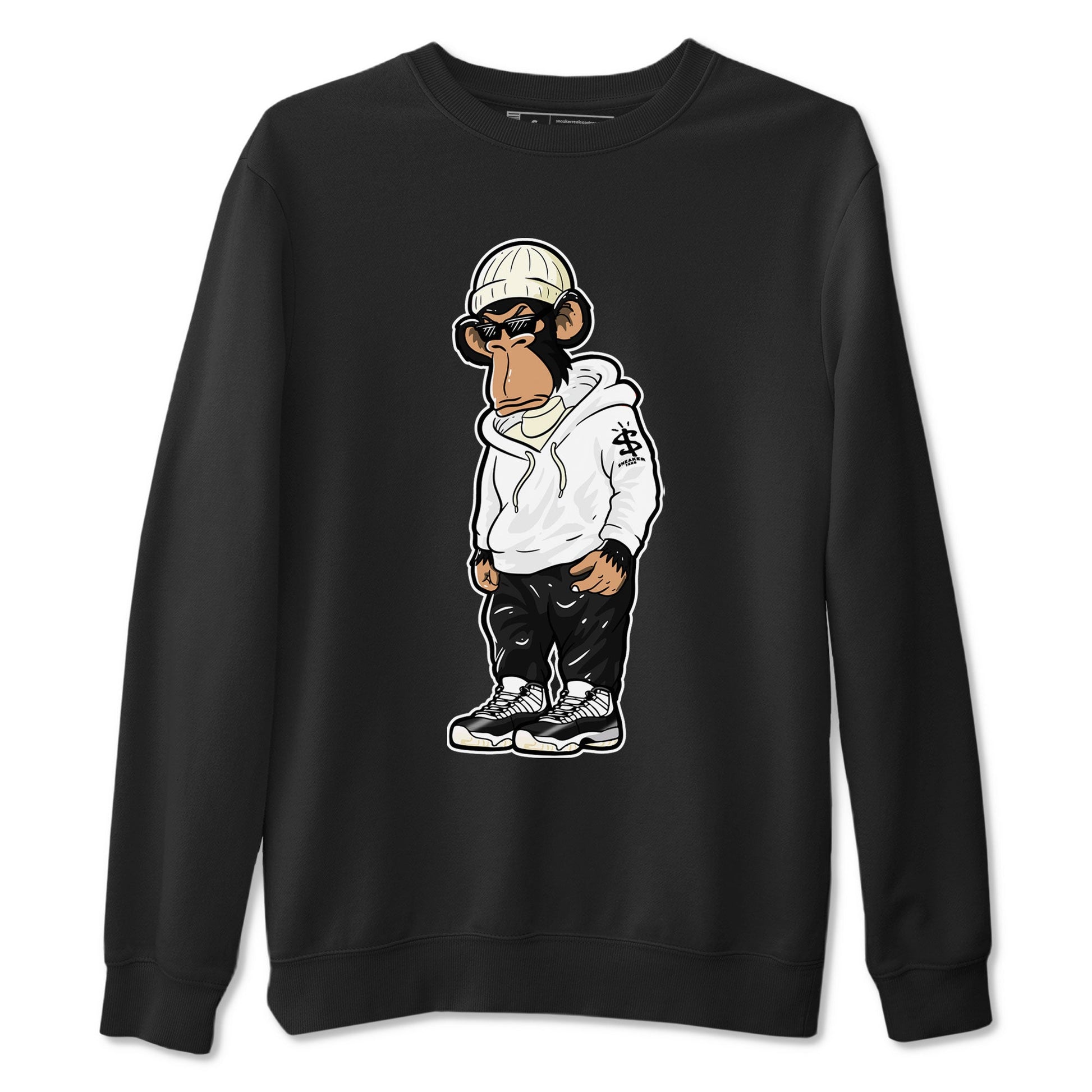 AJ11 Gratitude shirt to match jordans Sneakerhead Monkey sneaker tees 11s Gratitude SNRT Sneaker Release Tees unisex cotton Black 2 crew neck shirt