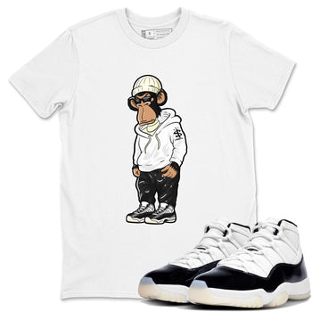 AJ11 Gratitude shirt to match jordans Sneakerhead Monkey sneaker tees 11s Gratitude SNRT Sneaker Release Tees unisex cotton White 1 crew neck shirt
