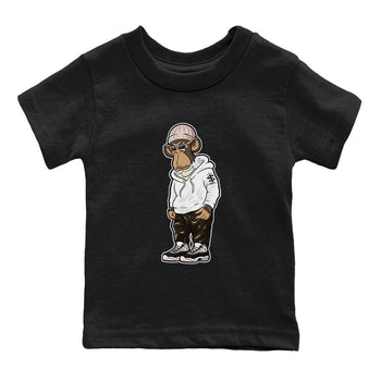 11s Neapolitan shirt to match jordans Sneakerhead Monkey sneaker tees Air Jordan 11 Neapolitan SNRT Sneaker Release Tees Baby Toddler Black 2 T-Shirt