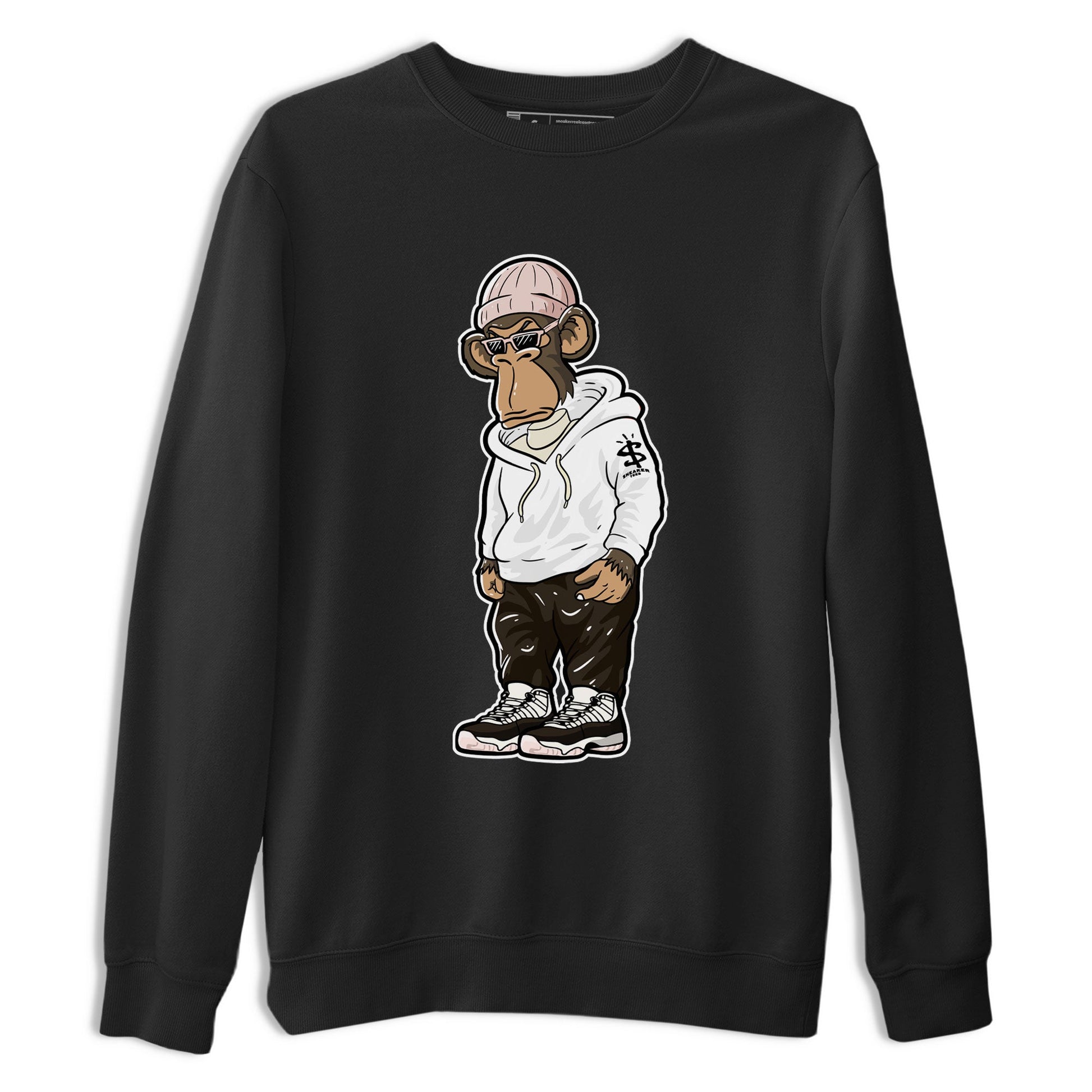 11s Neapolitan shirt to match jordans Sneakerhead Monkey sneaker tees Air Jordan 11 Neapolitan SNRT Sneaker Release Tees Unisex Black 2 T-Shirt