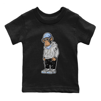 Air Jordan 11 White Cement Sneakerhead Monkey Baby and Kids Sneaker Tees Jordan 11 Retro White Cement Kids Sneaker Tees Washing and Care Tip