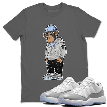 Air Jordan 11 White Cement Sneakerhead Monkey Crew Neck Sneaker Tees Jordan 11 Retro White Cement Sneaker T-Shirts Washing and Care Tip