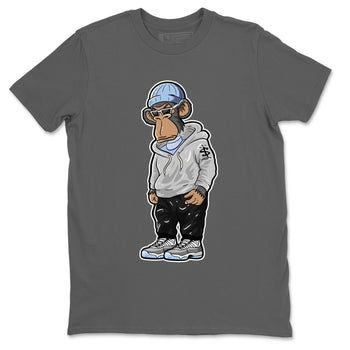 Air Jordan 11 White Cement Sneaker Match Tees Sneakerhead Monkey Sneaker Tees Jordan 11 Retro White Cement Sneaker Release Tees Unisex Shirts Cool Grey 2