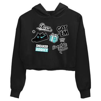 Air Force 1 x Tiffany shirt to match jordans Sneakerhead Sticker sneaker tees Air Force 1 Tiffany SNRT Sneaker Release Tees Black 2 crop length shirt