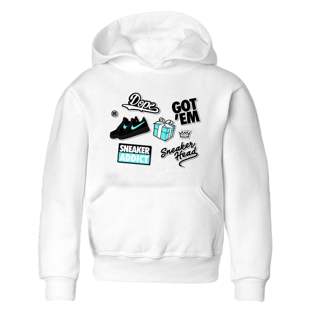 Air Force 1 x Tiffany shirt to match jordans Sneakerhead Sticker sneaker tees Air Force 1 Tiffany SNRT sneaker release tees baby toddler White 2 cotton Shirt
