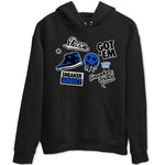Jordan 1 Retro High OG Royal Reimagined shirt to match jordans Sneakerhead Sticker sneaker matching tees Air Jordan 1 Royal Reimagined SNRT Sneaker Tees Unisex Black 2 T-Shirt