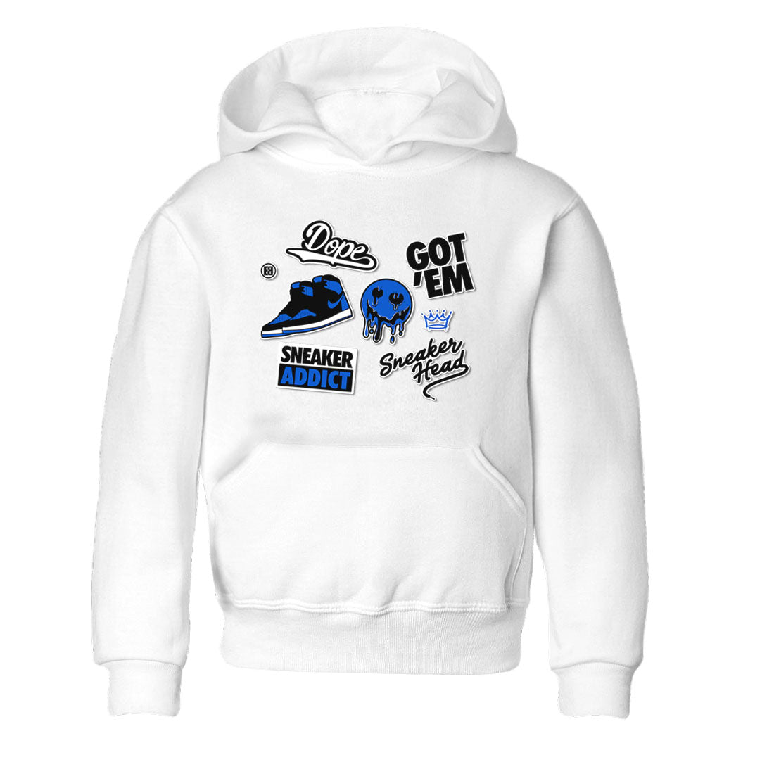 Jordan 1 Retro High OG Royal Reimagined shirt to match jordans Sneakerhead Sticker sneaker matching tees Air Jordan 1 Royal Reimagined SNRT Sneaker Tees Baby Toddler White 2 T-Shirt