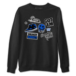 Jordan 1 Retro High OG Royal Reimagined shirt to match jordans Sneakerhead Sticker sneaker matching tees Air Jordan 1 Royal Reimagined SNRT Sneaker Tees Unisex Black 2 T-Shirt
