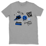 Jordan 1 Retro High OG Royal Reimagined shirt to match jordans Sneakerhead Sticker sneaker matching tees Air Jordan 1 Royal Reimagined SNRT Sneaker Tees Unisex Heather Grey 2 T-Shirt