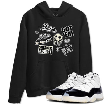 Jordan Rero 11 Gratitude shirt to match jordans Sneakerhead Sticker sneaker matching tees Air Jordan 11 Gratitude SNRT Sneaker Tees Unisex Black 1 T-Shirt