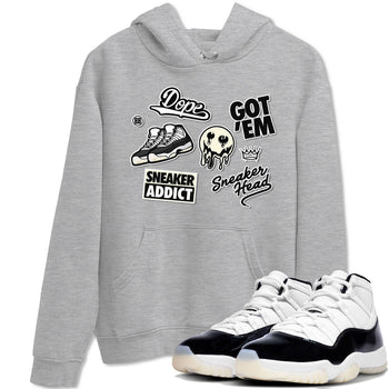 Jordan Rero 11 Gratitude shirt to match jordans Sneakerhead Sticker sneaker matching tees Air Jordan 11 Gratitude SNRT Sneaker Tees Unisex Heather Grey 1 T-Shirt