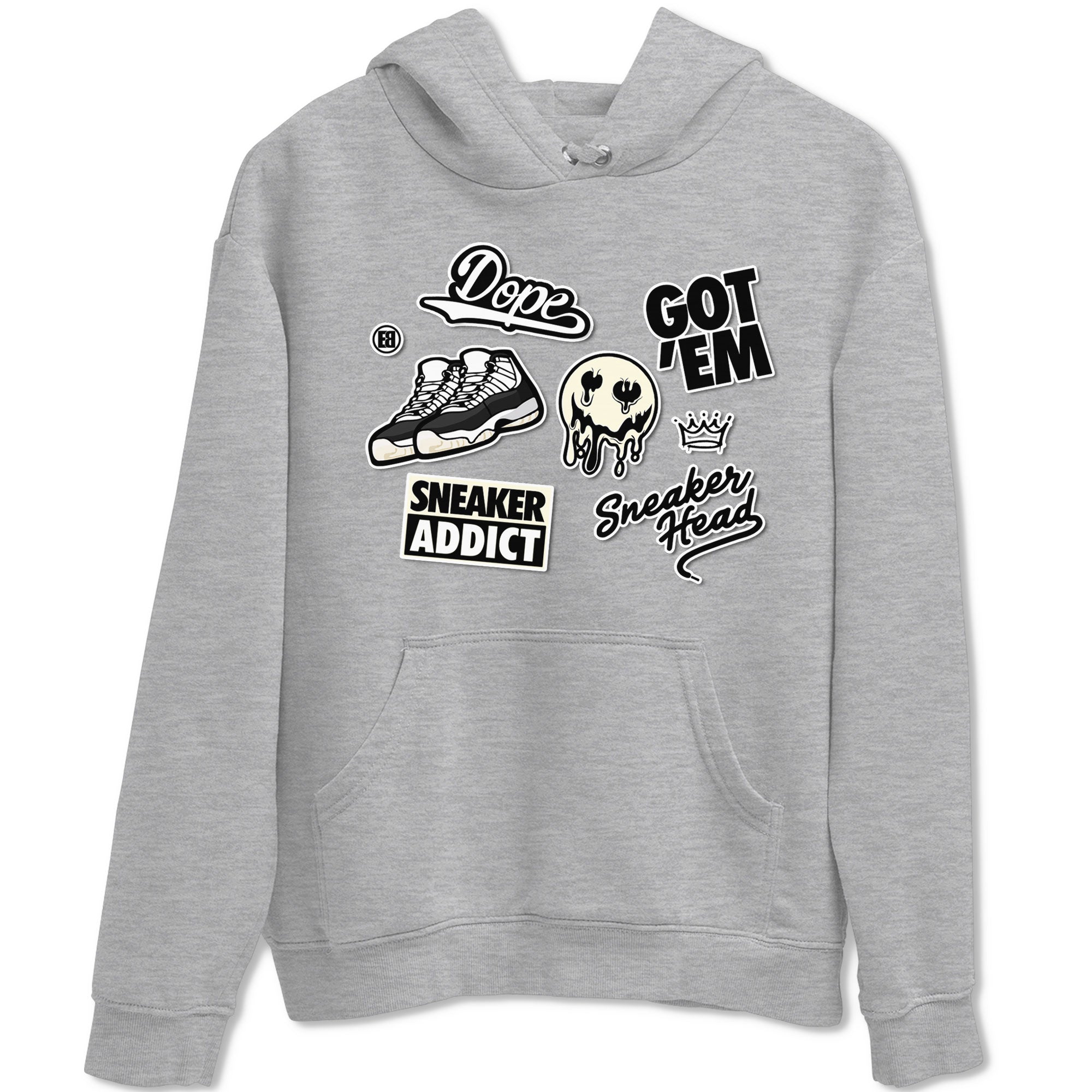 Jordan Rero 11 Gratitude shirt to match jordans Sneakerhead Sticker sneaker matching tees Air Jordan 11 Gratitude SNRT Sneaker Tees Unisex Heather Grey 2 T-Shirt