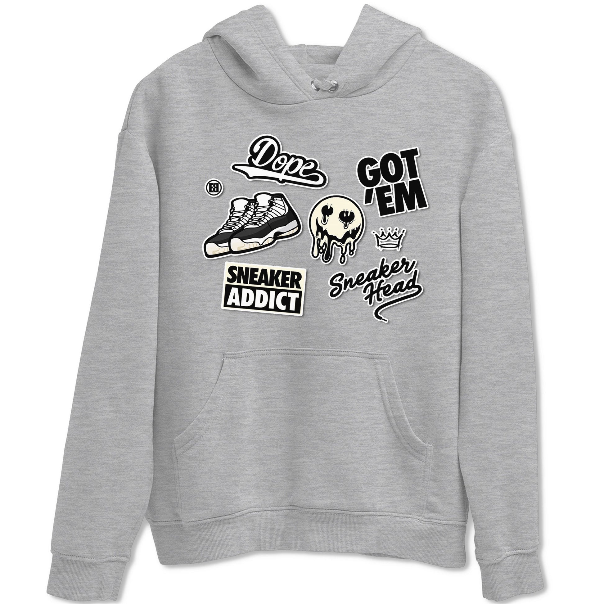 Jordan Rero 11 Gratitude shirt to match jordans Sneakerhead Sticker sneaker matching tees Air Jordan 11 Gratitude SNRT Sneaker Tees Unisex Heather Grey 2 T-Shirt