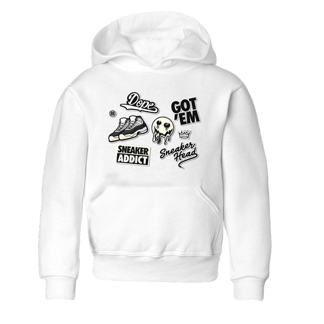 Jordan Rero 11 Gratitude shirt to match jordans Sneakerhead Sticker sneaker matching tees Air Jordan 11 Gratitude SNRT Sneaker Tees Baby Toddler White 2 T-Shirt