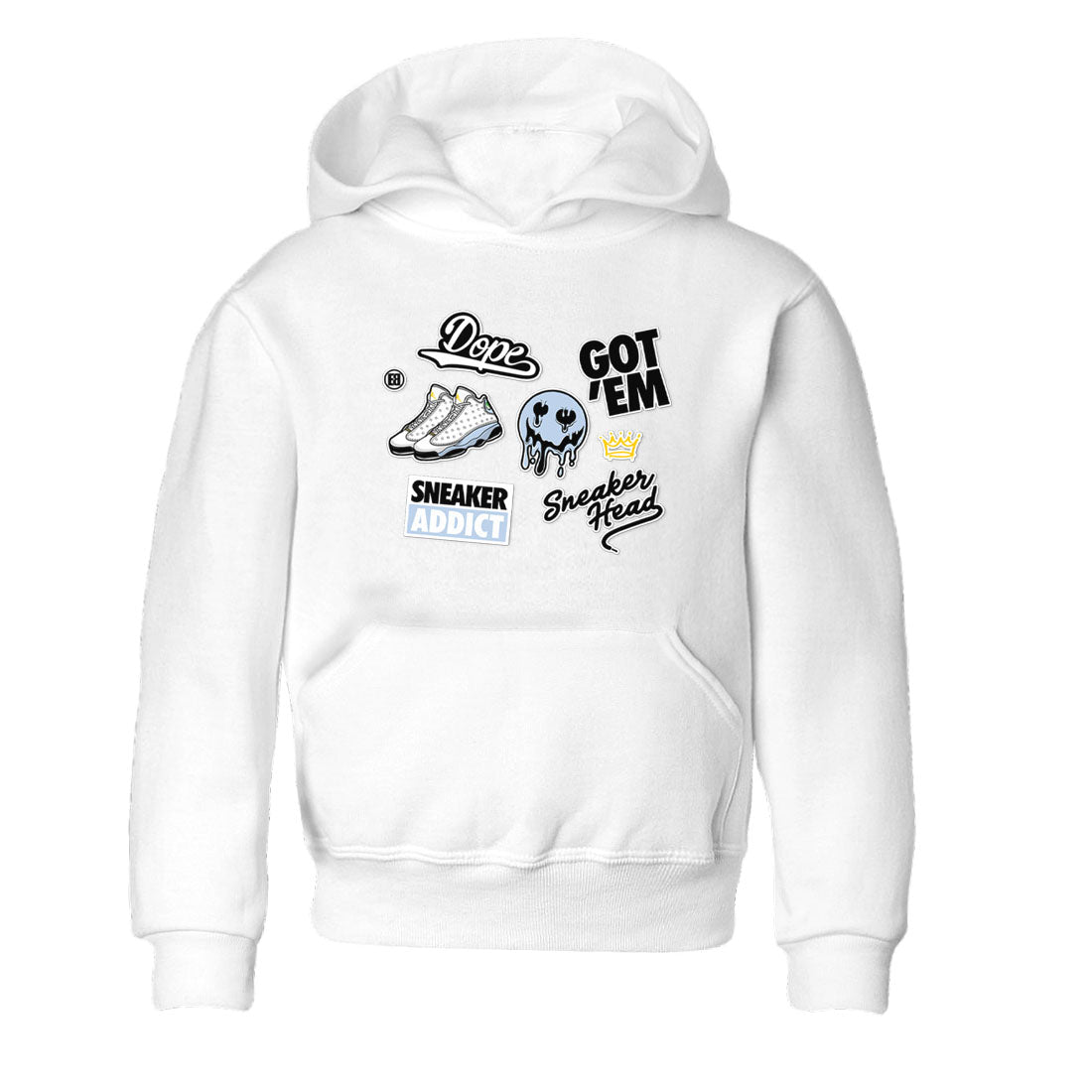 13s Blue Grey shirt to match jordans Sneakerhead Sticker sneaker tees Air Jordan 13 Retro Blue Grey SNRT sneaker release tees baby toddler White 2 cotton Shirt